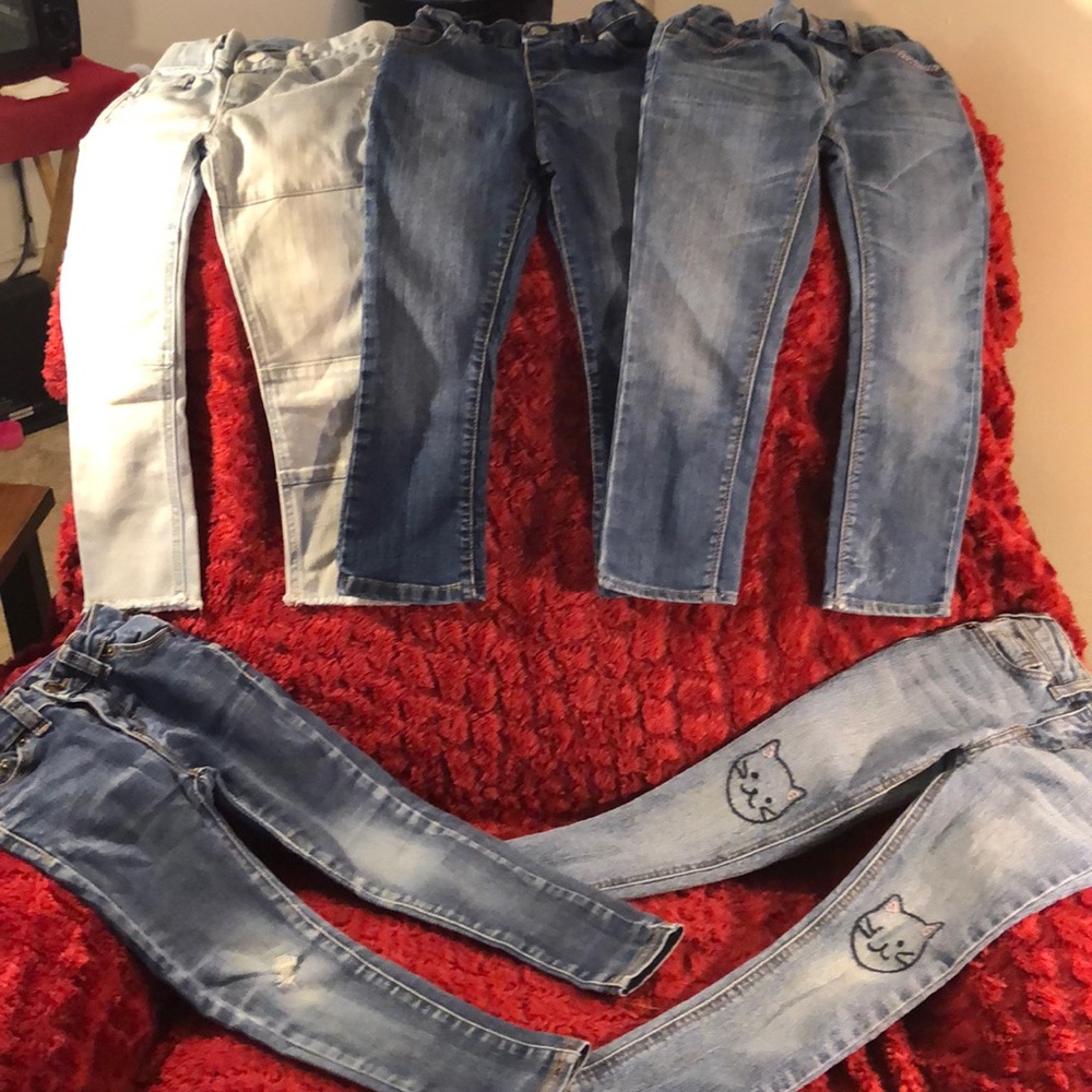 Bundle of girls jeans